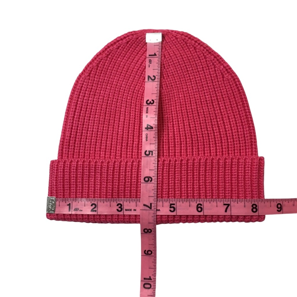 J.Crew Factory Pink Ribbed Beanie - Picture 4 of 4
